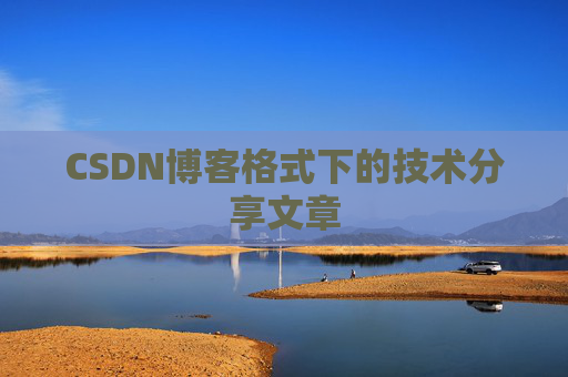 CSDN博客格式下的技术分享文章